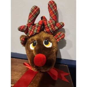 Vintage House Of Lloyd Reindeer Door Knob Cover Christmas Decoration 1989 7"